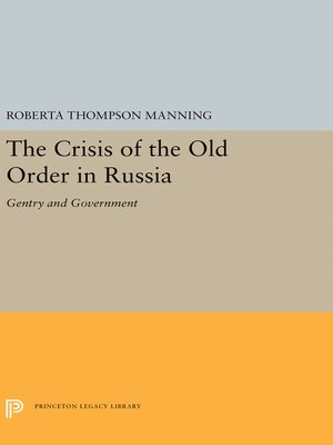 cover image of The Crisis of the Old Order in Russia